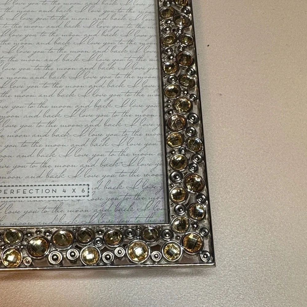 Pastel Perfection Rhinestone Accent 4 x 6 Photo Frame